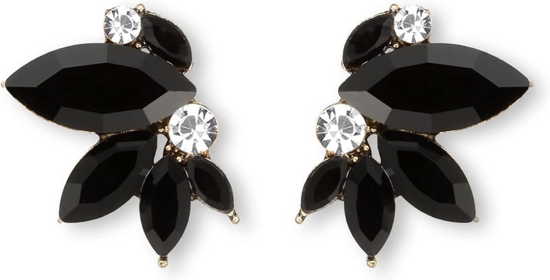 Spiritlele Sparkly Rhinestone Drop Earring Dainty Faux Crystal Earring Studs for Women Wedding Prom Party - Image 1